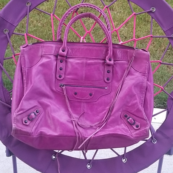 Balenciaga Handbags - Vintage BALENCIAGA PARIS HANDBAG FUSCHIA